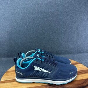 Altra Solstice XT Mens Navy Blue Cyan Cross Training Running Shoes Size 9.5